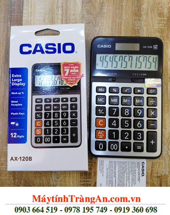 Casio GX-120B, Máy tính sử dụng năng lượng mặt trời SOLAR Casio GX-120B 12 số| CÒN HÀNG